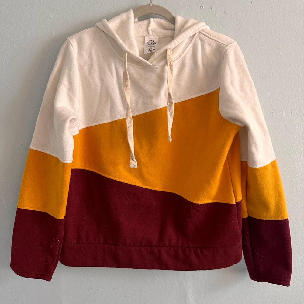 Unisex color block hoodie